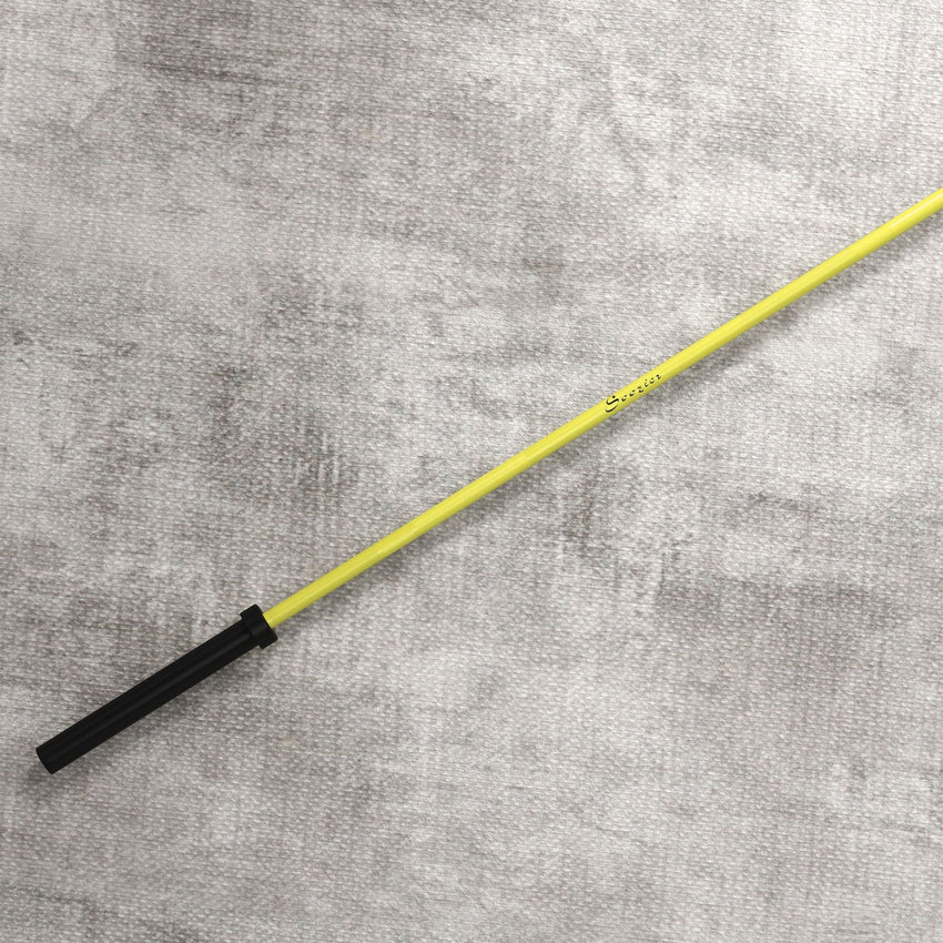 Soozier 7.2ft Weight Bar, Olympic Bar with Rotating Sleeves, Non - Slip Knurling Grip, 1500lbs Weight Capacity, Yellow - 7DAY'S