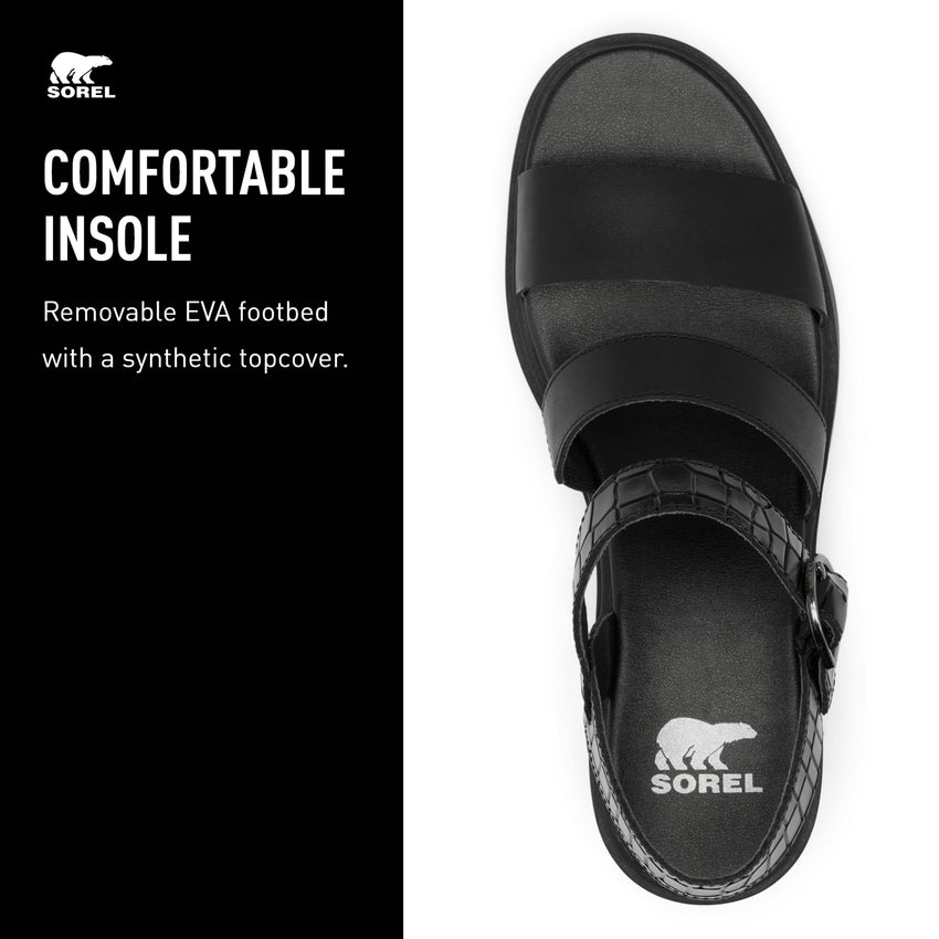 Sorel Women's Joanie Heel Ankle Strap Sandals - 7DAY'S