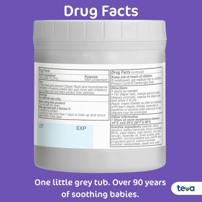 Sudocrem Diaper Rash Cream Soothes, Treats and Protects Baby's Skin, Triple Action Formula Helps Prevent Diaper Rash, 15.29% Zinc Oxide - 4.4oz (125g) - 7DAY'S
