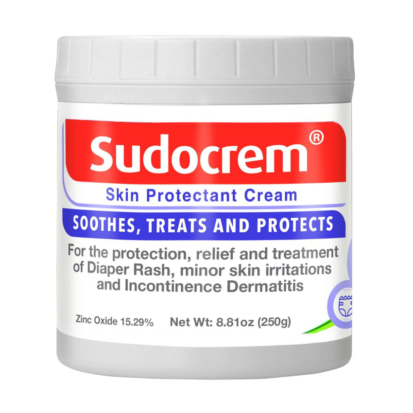 Sudocrem Diaper Rash Cream Soothes, Treats and Protects Baby's Skin, Triple Action Formula Helps Prevent Diaper Rash, 15.29% Zinc Oxide - 4.4oz (125g) - 7DAY'S
