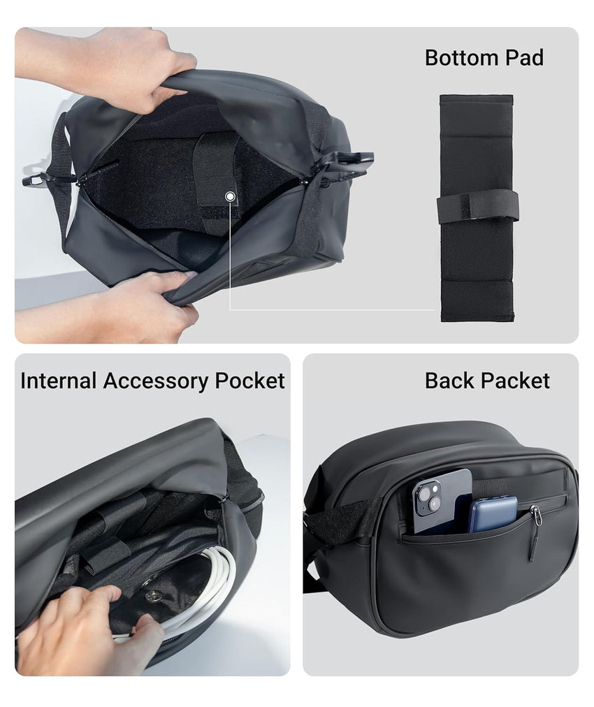 Syntech Carrying Case Compatible with Meta Quest 3S/Quest 3/Oculus Quest 2/Vision Pro, Portable Travel Case with Shoulder Strap for VR Gaming Headset Accessories and Controllers, Crossbody Storage Bag - 7DAY'S