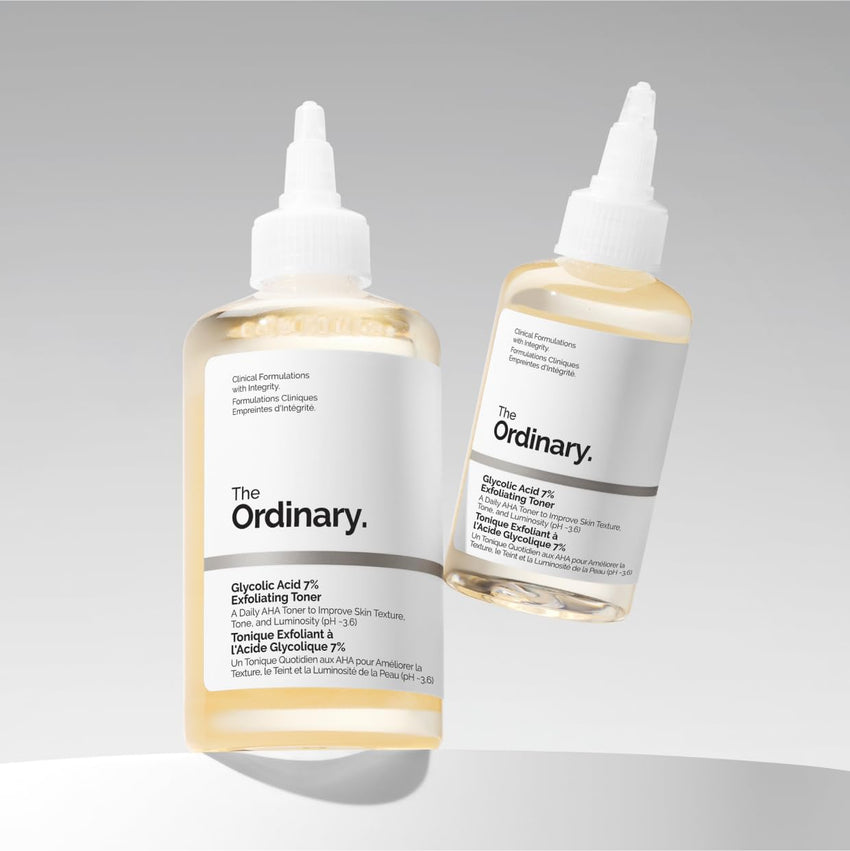The Ordinary Glycolic Acid 7% Exfoliating Toner, Brightening and Smoothing Daily Toner for More Even - Looking Skin Tone - 7DAY'S