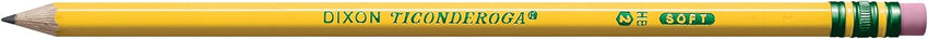 Ticonderoga Wood - Cased Pencils, Pre - Sharpened, 2 HB Soft, Yellow, 30 Count - 7DAY'S