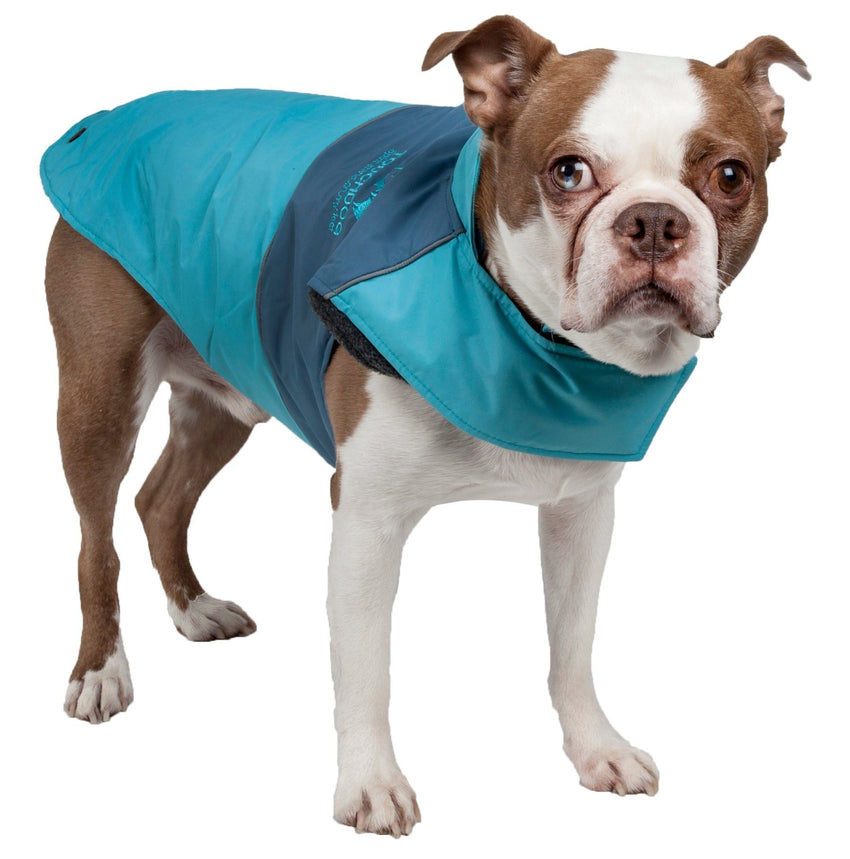 Touchdog Lightening - Shield Waterproof 2 - in - 1 Convertible Dog Jacket w/ Blackshark technology - 7DAY'S