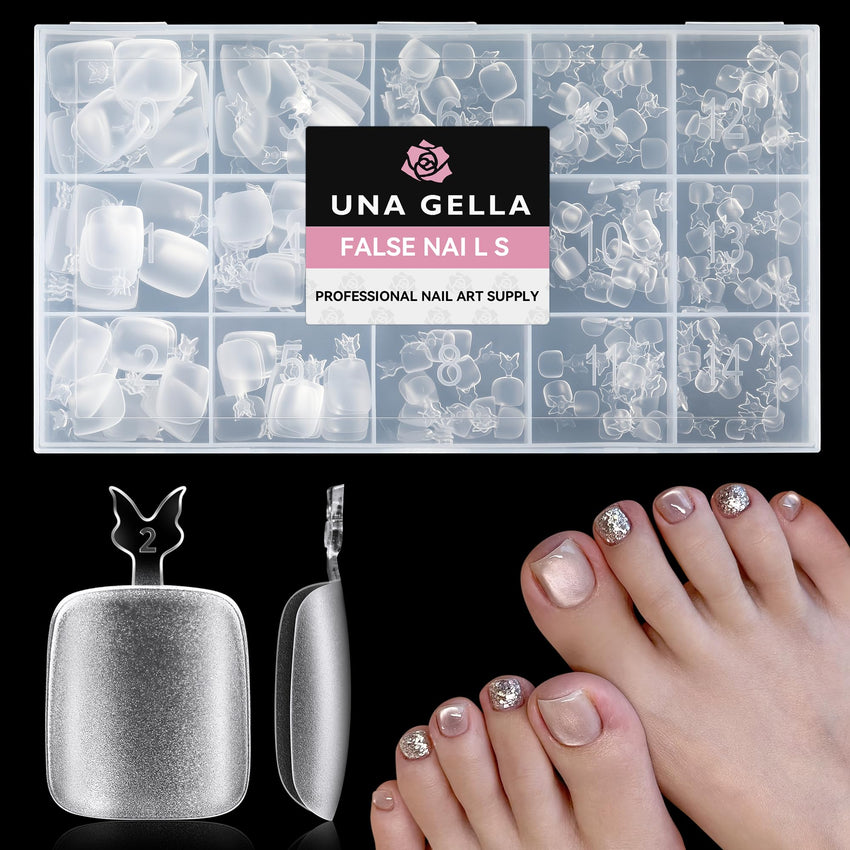 UNA GELLA Solid Nail Glue Gel 15ml Lamp Curing Needed Solid Soak Off U V/LED Lamp Required Super Strong Glue for Fake Acrylic Soft Gel Nail Tips Press On Nails Art Extension - 7DAY'S