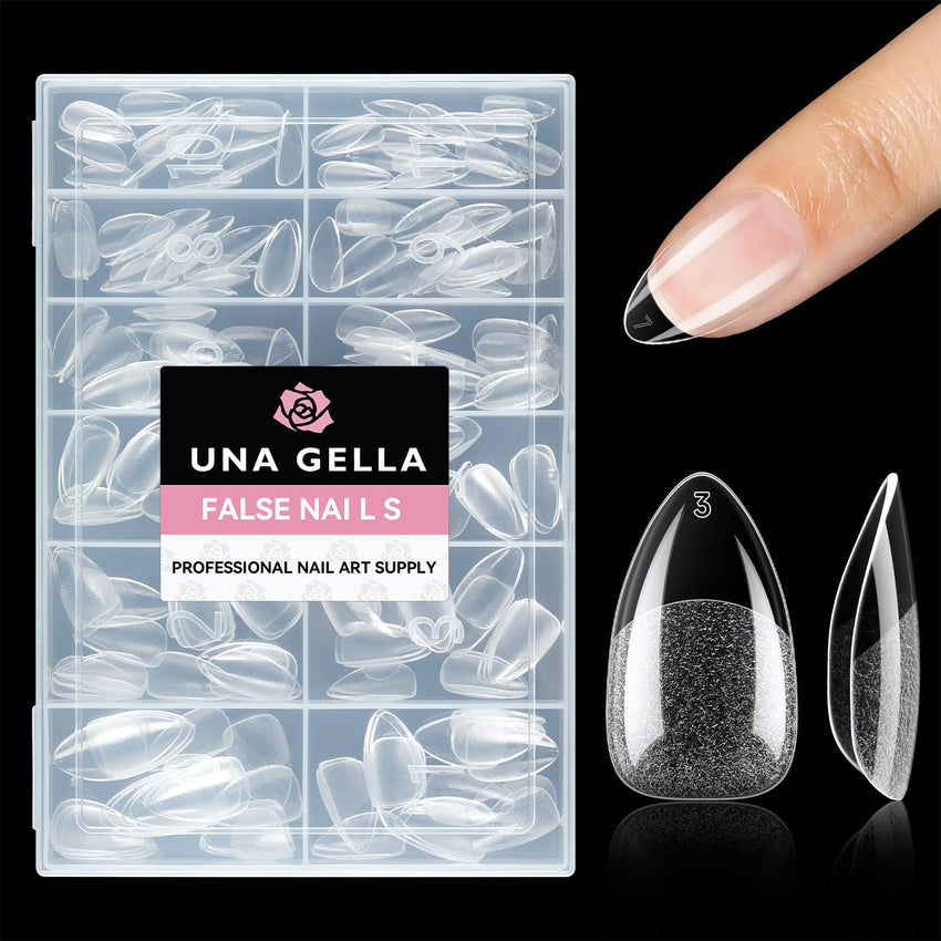 UNA GELLA Solid Nail Glue Gel 15ml Lamp Curing Needed Solid Soak Off U V/LED Lamp Required Super Strong Glue for Fake Acrylic Soft Gel Nail Tips Press On Nails Art Extension - 7DAY'S