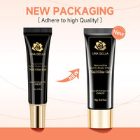 UNA GELLA Solid Nail Glue Gel 15ml Lamp Curing Needed Solid Soak Off U V/LED Lamp Required Super Strong Glue for Fake Acrylic Soft Gel Nail Tips Press On Nails Art Extension - 7DAY'S