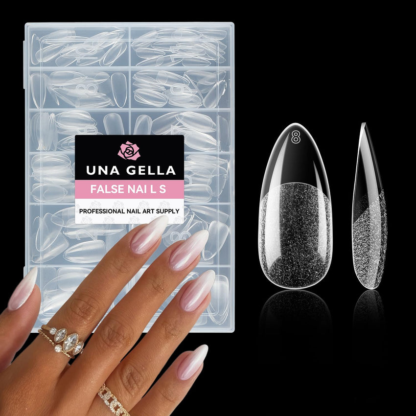 UNA GELLA Solid Nail Glue Gel 15ml Lamp Curing Needed Solid Soak Off U V/LED Lamp Required Super Strong Glue for Fake Acrylic Soft Gel Nail Tips Press On Nails Art Extension - 7DAY'S