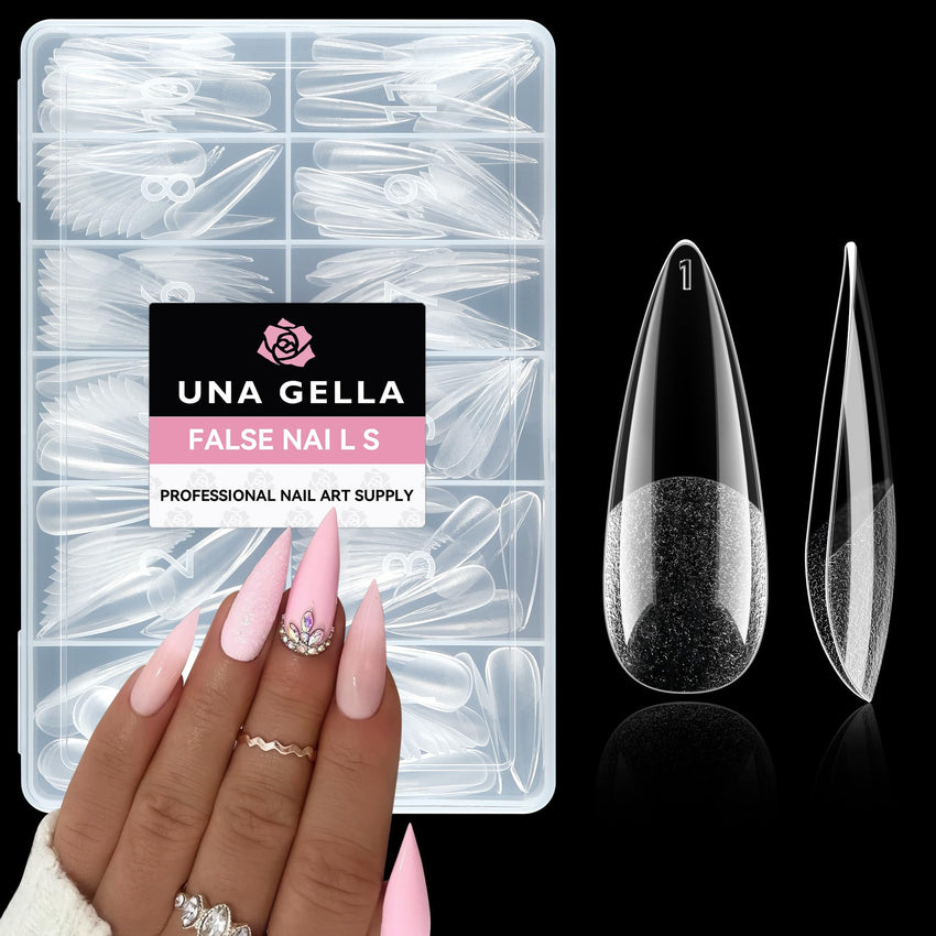 UNA GELLA Solid Nail Glue Gel 15ml Lamp Curing Needed Solid Soak Off U V/LED Lamp Required Super Strong Glue for Fake Acrylic Soft Gel Nail Tips Press On Nails Art Extension - 7DAY'S