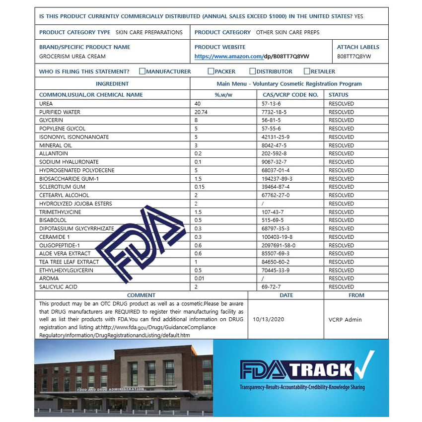Urea Cream 40 Percent For Feet Plus 2% Salicylic Acid 5.29 oz || Foot Cream and Hand Cream Maximum Strength with Hyaluronic Acid,Tea Tree,and Aloe Vera For Deep Moisturizes,Callus Remover - 7DAY'S