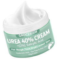 Urea Cream 40 Percent For Feet Plus 2% Salicylic Acid 5.29 oz || Foot Cream and Hand Cream Maximum Strength with Hyaluronic Acid,Tea Tree,and Aloe Vera For Deep Moisturizes,Callus Remover - 7DAY'S