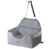 VEVOR Dog Booster Car Seat Pet Car Seat for Medium Large Dog up to 55 lbs Gray - 7DAY'S