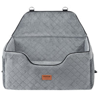 VEVOR Dog Booster Car Seat Pet Car Seat for Medium Large Dog up to 55 lbs Gray - 7DAY'S