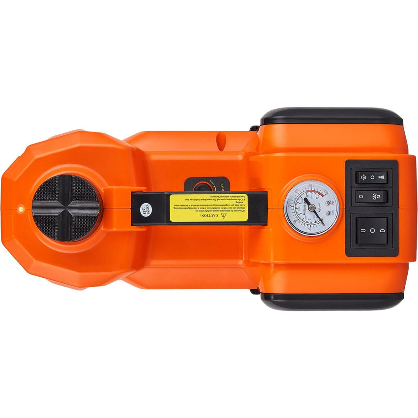 VEVOR Electric Car Jack, 5 Ton/11023 LBS Hydraulic Jack with Electric Impact Wrench, Portable Car Lift with Built - in Inflatable Pump, and LED Light for SUV MPV Sedan Truck Change Tires Garage Repair - 7DAY'S