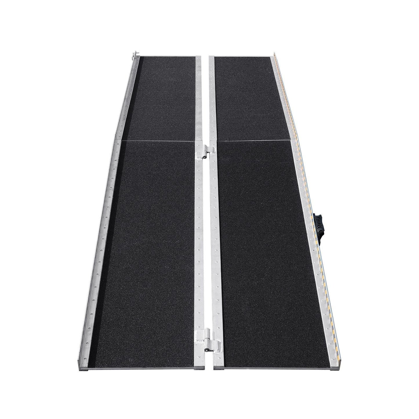 VEVOR Portable Wheelchair Ramp, 8 ft 800 lbs Capacity, Non - Slip Aluminum Folding Threshold Ramp, Foldable Mobility Scooter Ramp Wheel Chair Ramp, Handicap Ramp for Home Steps, Stairs, Doorways, Curbs - 7DAY'S