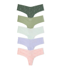 Victoria's Secret PINK Women's No Show Thong Underwear, Panties for Women, Multi Pack (XS - XXL) - 7DAY'S
