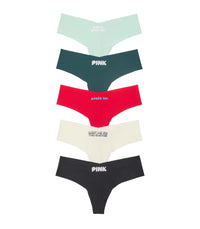 Victoria's Secret PINK Women's No Show Thong Underwear, Panties for Women, Multi Pack (XS - XXL) - 7DAY'S