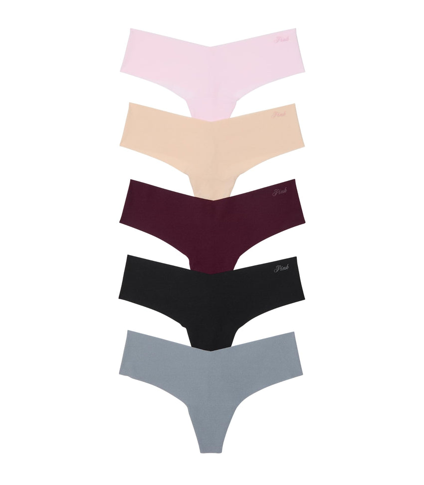 Victoria's Secret PINK Women's No Show Thong Underwear, Panties for Women, Multi Pack (XS - XXL) - 7DAY'S