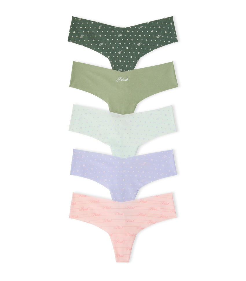 Victoria's Secret PINK Women's No Show Thong Underwear, Panties for Women, Multi Pack (XS - XXL) - 7DAY'S