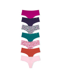 Victoria's Secret Women's No Show Thong Underwear, Panties for Women, Multi Pack (XS - XXL) - 7DAY'S