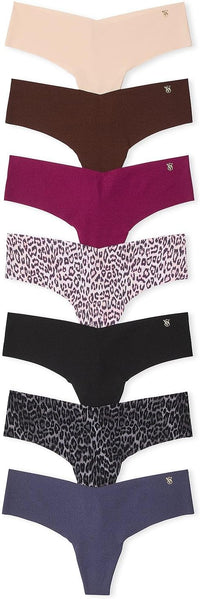 Victoria's Secret Women's No Show Thong Underwear, Panties for Women, Multi Pack (XS - XXL) - 7DAY'S