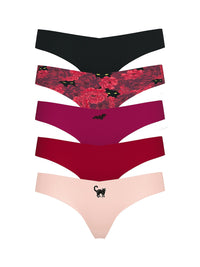 Victoria's Secret Women's No Show Thong Underwear, Panties for Women, Multi Pack (XS - XXL) - 7DAY'S