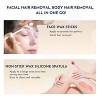 Waxing kit 23 items, WUWUVISTA Hair Removal Hard Wax Kit with Wax Warmer&Wax Beads for Full Body/Face/Underarm/Bikini/Sensitive Skin for Women&Men - 7DAY'S