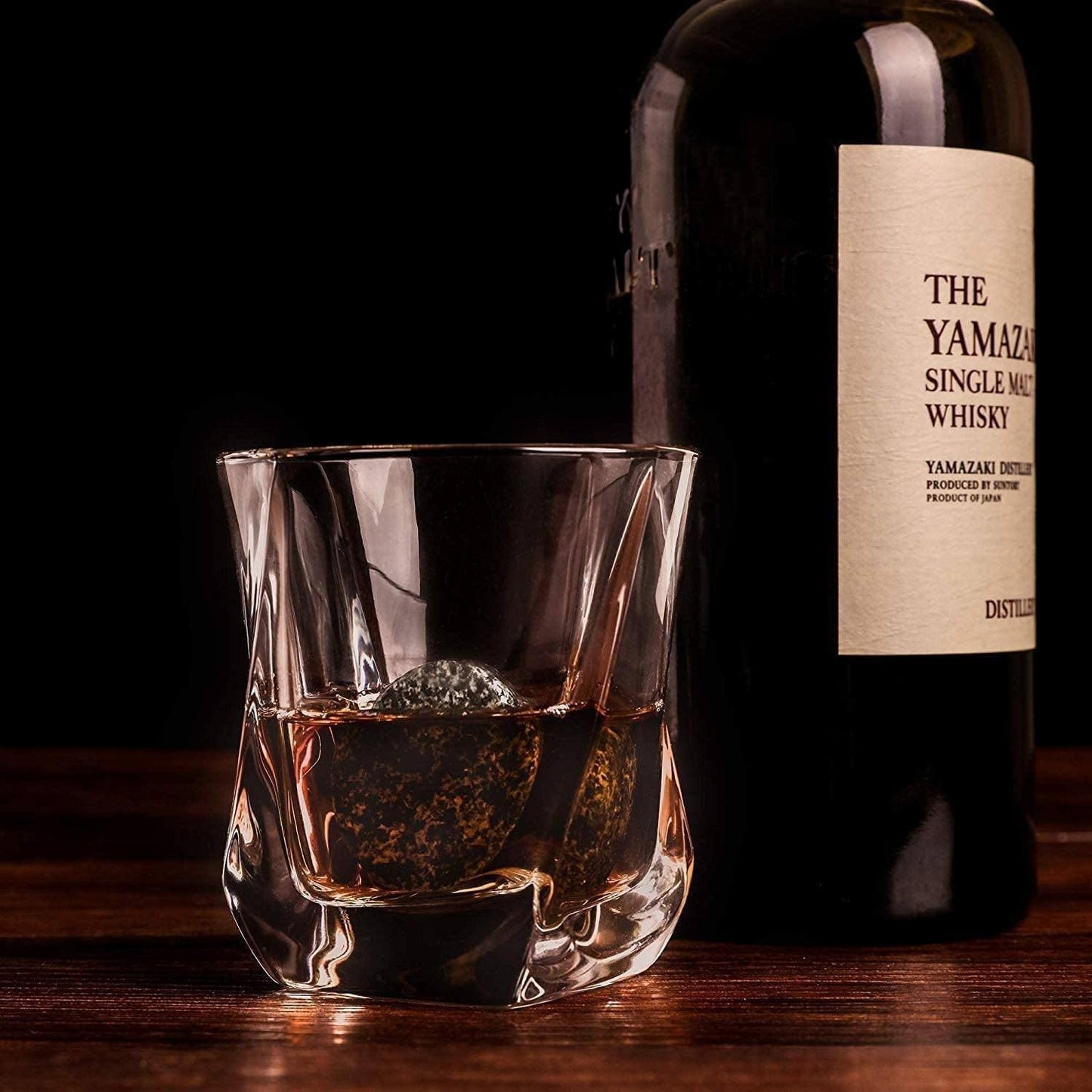Whiskey Chilling Stones Gift Set Crystal Glasses - 7DAY'S