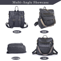 Womens Backpack Purse Leather Travel Fashion Convertible Large Ladies College Shoulder Bag - 7DAY'S