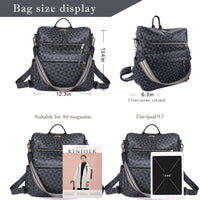 Womens Backpack Purse Leather Travel Fashion Convertible Large Ladies College Shoulder Bag - 7DAY'S