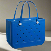 Women's Beach Bag, Waterproof Beach Rubber Tote Bag, Washable and Open Handbag Rubber Beach Handbag (10.62*8.26*4.33in) Size large - 7DAY'S