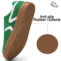 Women's Retro Fashion Sneakers - Gum Sole Suede Casual Walking Footwear Skate Shoes Non Slip Trainers - 7DAY'S