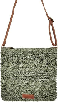 Women's Straw Shoulder Bag Crochet Woven Crossbody Bag Casual Beach Vacation Tote Bags - 7DAY'S