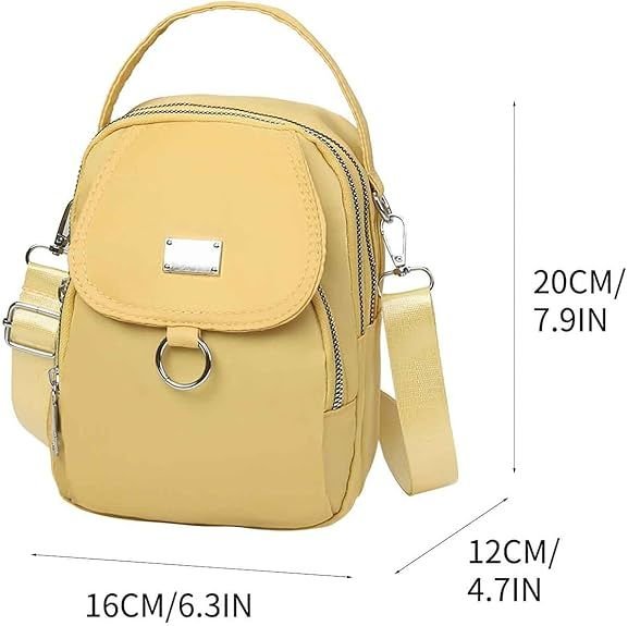 Yellow Water - Proof Women Crossbody Bag Multi Compartment Mobile Phone Bag Women Messenger Bag Casual Oxford Cloth Women Bag Shoulder - 7DAY'S