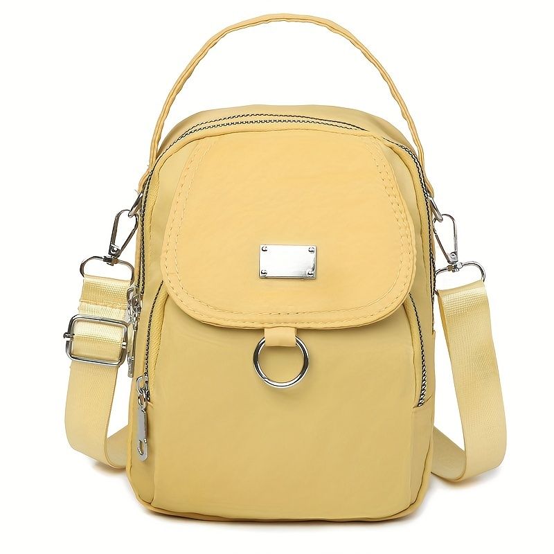 Yellow Water - Proof Women Crossbody Bag Multi Compartment Mobile Phone Bag Women Messenger Bag Casual Oxford Cloth Women Bag Shoulder - 7DAY'S