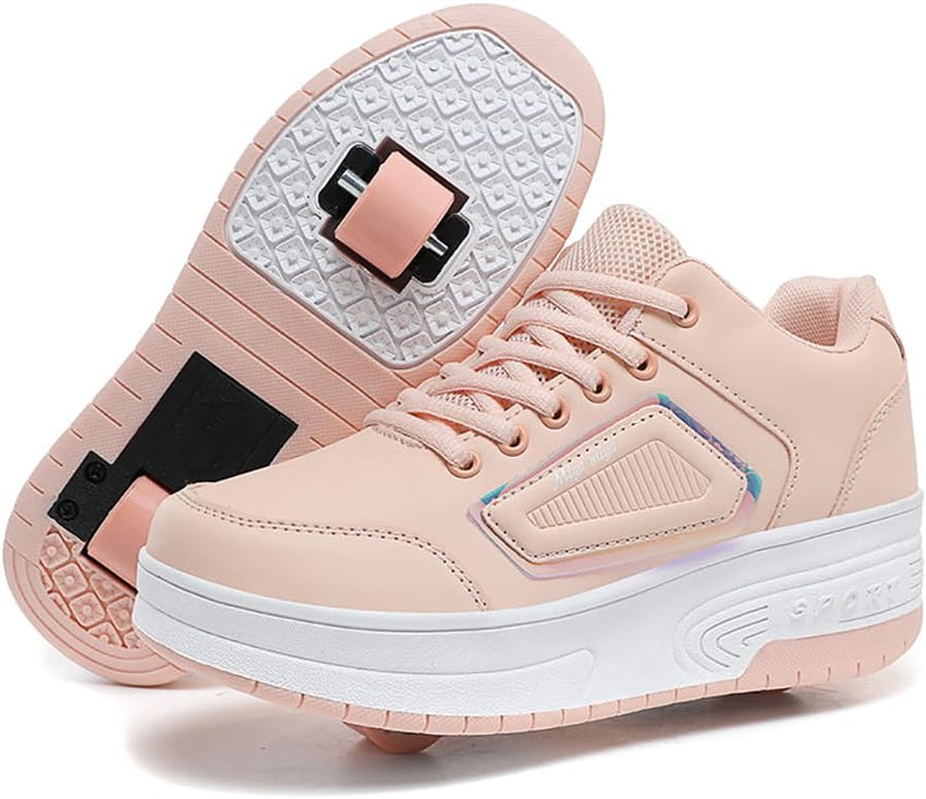 Ylllu Kids LED Roller Skate Shoes with Single Wheel Light up Roller Shoes Gift for Girls Boys Children - 7DAY'S