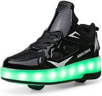 Ylllu Kids LED Roller Skate Shoes with Single Wheel Light up Roller Shoes Gift for Girls Boys Children - 7DAY'S