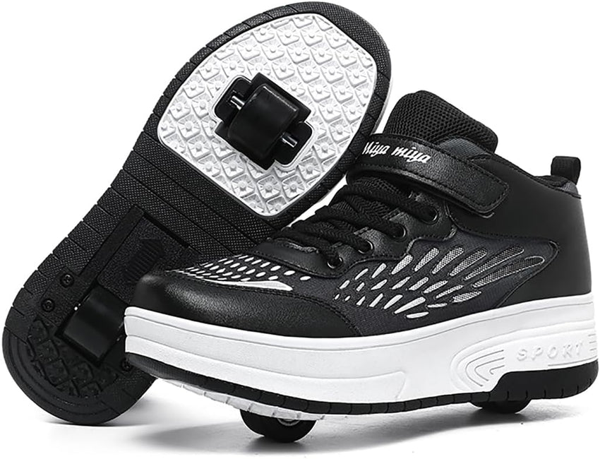 Ylllu Kids LED Roller Skate Shoes with Single Wheel Light up Roller Shoes Gift for Girls Boys Children - 7DAY'S