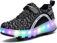 Ylllu Kids LED Roller Skate Shoes with Single Wheel Light up Roller Shoes Gift for Girls Boys Children - 7DAY'S
