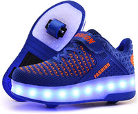 Ylllu Kids LED Roller Skate Shoes with Single Wheel Light up Roller Shoes Gift for Girls Boys Children - 7DAY'S