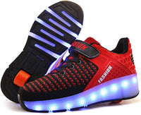 Ylllu Kids LED Roller Skate Shoes with Single Wheel Light up Roller Shoes Gift for Girls Boys Children - 7DAY'S