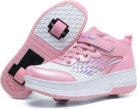 Ylllu Kids LED Roller Skate Shoes with Single Wheel Light up Roller Shoes Gift for Girls Boys Children - 7DAY'S