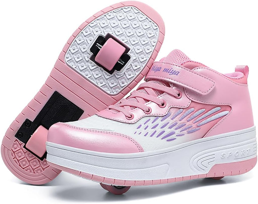 Ylllu Kids LED Roller Skate Shoes with Single Wheel Light up Roller Shoes Gift for Girls Boys Children - 7DAY'S