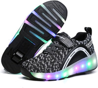 Ylllu Kids LED Roller Skate Shoes with Single Wheel Light up Roller Shoes Gift for Girls Boys Children - 7DAY'S