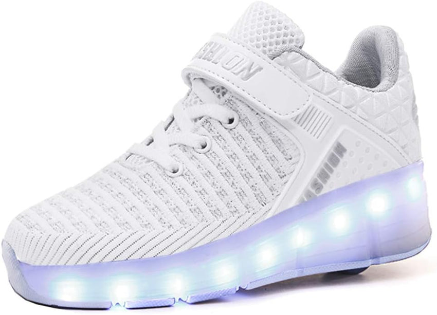 Ylllu Kids LED Roller Skate Shoes with Single Wheel Light up Roller Shoes Gift for Girls Boys Children - 7DAY'S