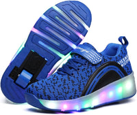 Ylllu Kids LED Roller Skate Shoes with Single Wheel Light up Roller Shoes Gift for Girls Boys Children - 7DAY'S