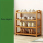 1 bamboo shoe rack for household floor - standing simple shoe rack multi - layer storage rack to save space and store small shoe cabinet - 7DAY'S