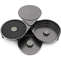 1 Pack 3 Tier Bar Glass Rimmer for Margarita and Cocktail, Bartender Tool,Salt Box Spice Container - 7DAY'S