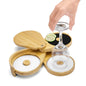 1 Pack 3 Tier Bar Glass Rimmer for Margarita and Cocktail, Bartender Tool,Salt Box Spice Container - 7DAY'S