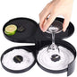 1 Pack 3 Tier Bar Glass Rimmer for Margarita and Cocktail, Bartender Tool,Salt Box Spice Container - 7DAY'S